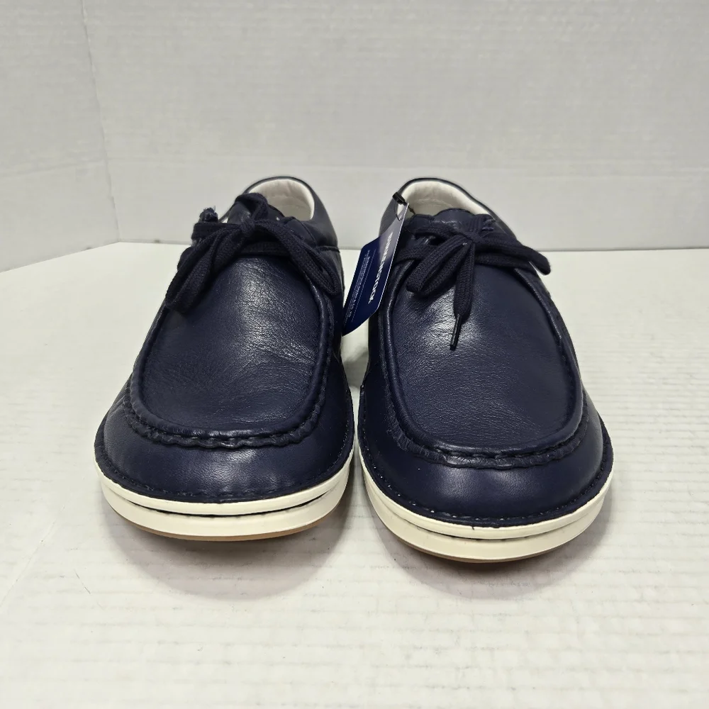 Birkenstock Unisex Pasadena Blue Leather Oxford Slipon Shoes EU 41 reg US W10/M8
